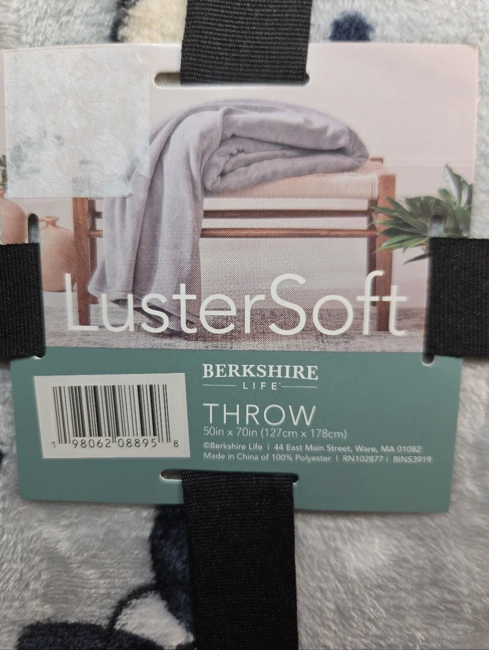 Berkshire LusterSoft Throw Plush Boston Terrier French Bulldog 50